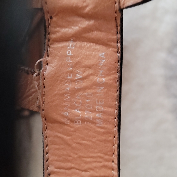 CP "Hayden" 10W black block style heels zipper medial foot gladiator style - Picture 4 of 11